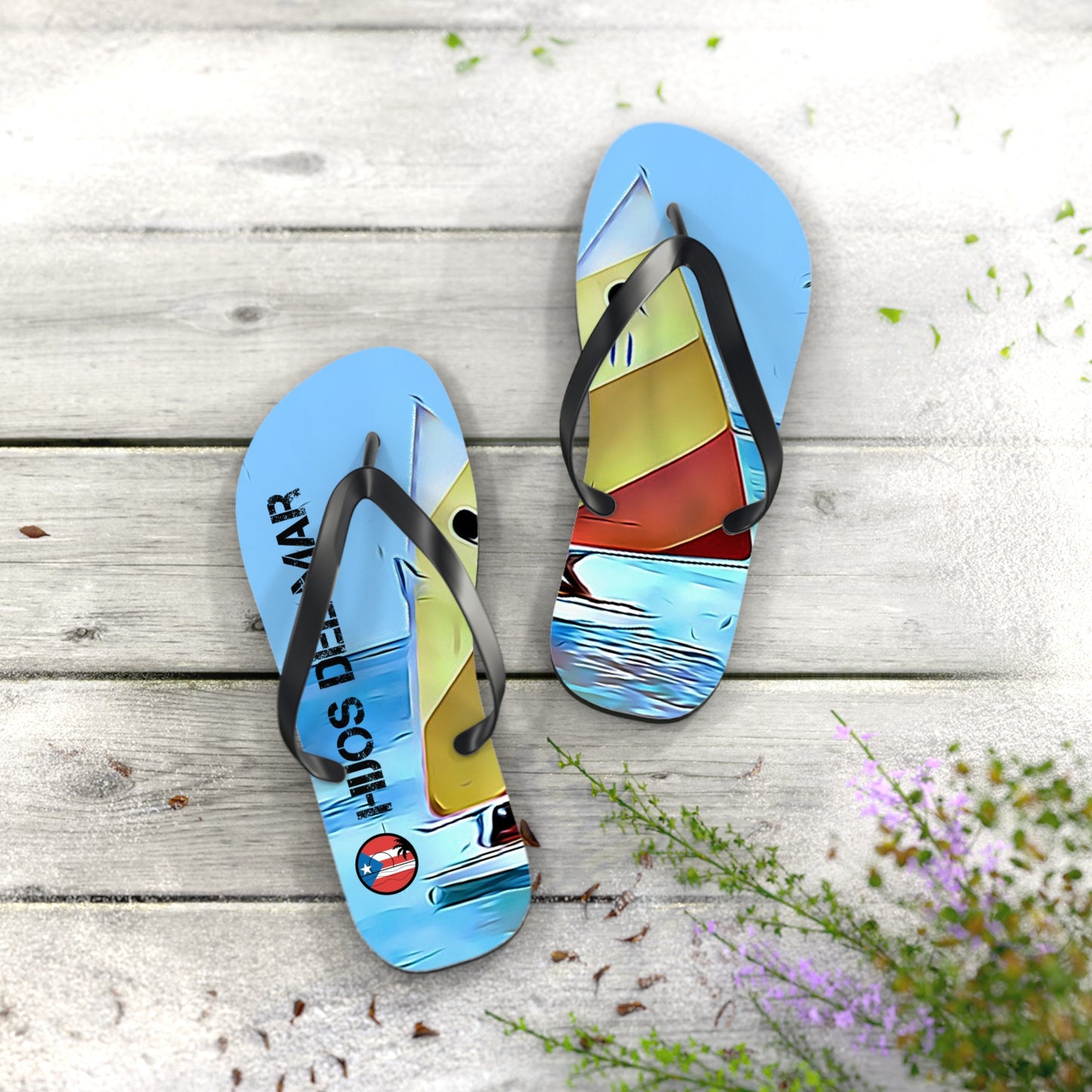 Hijos del Mar Large-Flip Flops (M )(L)