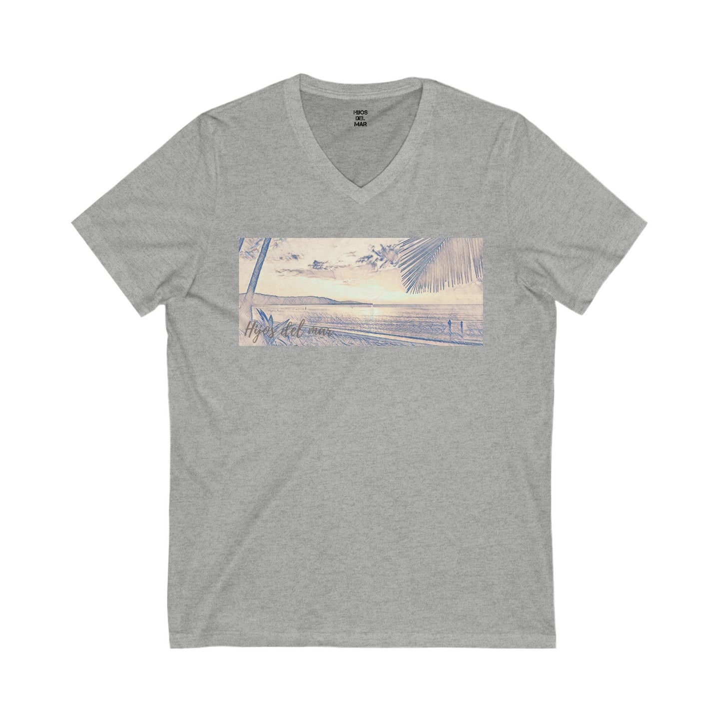 Women Hijos del Mar Short Sleeve V-Neck Tee